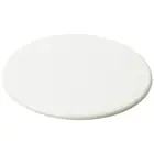 Podkładka okrągła Renzo wykonana z tworzywa sztucznego - kolor biały