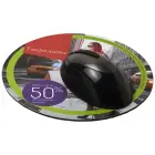 Okrągła podkładka pod mysz Q-Mat® - kolor czarny