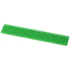Linijka Renzo o długości 15 cm wykonana z tworzywa sztucznego - kolor zielony