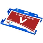 Uchwyt na plakietki Vega wykonany z tworzywa sztucznego - kolor niebieski