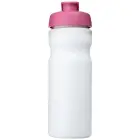 Bidon Baseline® Plus o pojemności 650 ml z otwieranym wieczkiem kolor biały i różowy