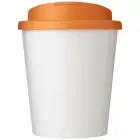 Brite-Americano® Espresso 250 ml tumbler with spill-proof lid - kolor biały