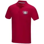 Męska organiczna koszulka polo Graphite z certyfikatem GOTS kolor czerwony / L