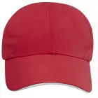 Morion dwukolorowa 6 panelowa czapka GRS z recyklingu o młodzieżowym kroju kolor czerwony /