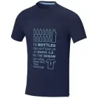 Borax luźna koszulka męska z certyfikatem recyklingu GRS kolor niebieski / XS