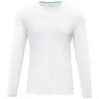 Koszulka z długim rękawem Ponoka - rozmiar  S - kolor biały