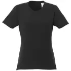 T-shirt damski z krótkim rękawem Heros kolor czarny / 3XL