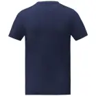 Koszulka damska Somoto z krótkim rękawem i kołnierzem w serek kolor niebieski / M