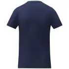 Koszulka damska Somoto z krótkim rękawem i kołnierzem w serek kolor niebieski / L