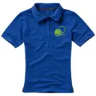 Damska koszulka polo Calgary - rozmiar  XL - niebieska
