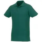 Helios - koszulka męska polo z krótkim rękawem kolor zielony / L