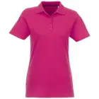 Helios - koszulka damska polo z krótkim rękawem kolor różowy / L