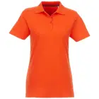 Helios - koszulka damska polo z krótkim rękawem kolor pomarańczowy / S