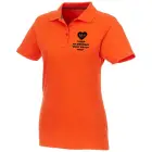 Helios - koszulka damska polo z krótkim rękawem kolor pomarańczowy / L