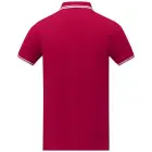 Męska koszulka polo Amarago z kontrastowymi paskami i krótkim rękawem kolor czerwony / XXL