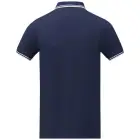 Męska koszulka polo Amarago z kontrastowymi paskami i krótkim rękawem kolor niebieski / 3XL