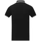 Męska koszulka polo Amarago z kontrastowymi paskami i krótkim rękawem kolor czarny / XXL