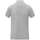 Damska koszulka polo Amarago z kontrastowymi paskami i krótkim rękawem kolor szary / S