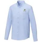 Pollux koszula męska z długim rękawem kolor niebieski / XL