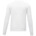 Zenon męska bluza z okrągłym dekoltem kolor biały / XS