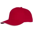 5-panelowa czapka CETO kolor czerwony