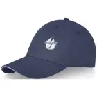 6-panelowa czapka baseballowa Darton kolor niebieski