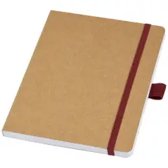 Berk notatnik z papieru z recyklingu kolor czerwony