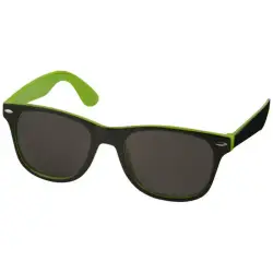 Okulary przeciwsłoneczne Sun Ray – czarne z kolorowymi wstawkami - kolor zielony
