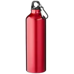 Oregon butelka na wodę o pojemności 770 ml z karabińczykiem wykonana z aluminium z recyklingu z certyfikatem RCS kolor czerwony