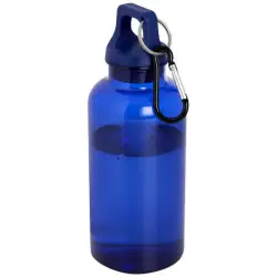 Oregon butelka na wodę o pojemności 400 ml z karabińczykiem wykonana z tworzyw sztucznych pochodzących z recyklingu z certyfi kolor niebieski