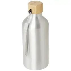 Malpeza butelka na wodę o pojemności 500 ml wykonana z aluminium pochodzącego z recyklingu z certyfikatem RCS kolor szary