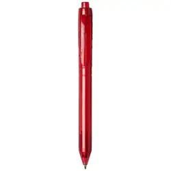 Długopis z recyklingu Vancouver kolor czerwony przezroczysty