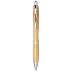 Bambusowy długopis Nash kolor piasek pustyni i srebrny