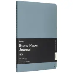 Karst® A5, dwupak, pamiętnik ze sztucznego papieru - niebieski