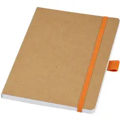 Berk notatnik z papieru z recyklingu kolor pomarańczowy