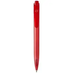 Thalaasa długopis kulkowy z plastiku pochodzącego z oceanów kolor czerwony