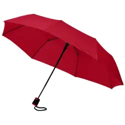 Automatyczny parasol 3-sekcyjny Wali 21" - kolor czerwony