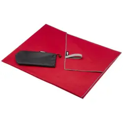 Pieter niezwykle lekki i szybko schnący ręcznik o wymiarach 100x180 cm z certyfikatem GRS kolor czerwony