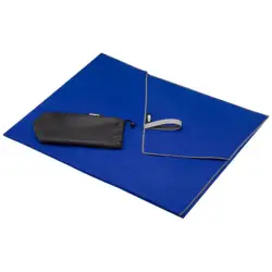 Pieter niezwykle lekki i szybko schnący ręcznik o wymiarach 100x180 cm z certyfikatem GRS kolor niebieski