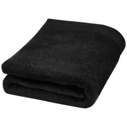 Ellie bawełniany ręcznik kąpielowy o gramaturze 550 g/m² i wymiarach 70 x 140 cm - czarny