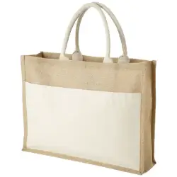 Jutowa torba na zakupy Mumbay - kolor biały