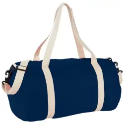 Bawełniana torba sportowa Barrel - kolor niebieski