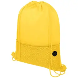 Siateczkowy plecak Oriole ściągany sznurkiem - kolor żółty