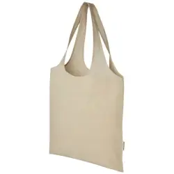 Pheebs modna torba na zakupy o pojemności 7 l z bawełny z recyklingu o gramaturze 150 g/m² - piasek pustyni