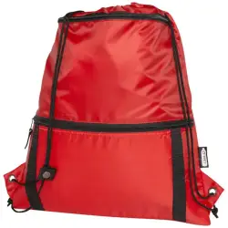 Adventure termoizolowana torba ściągana sznurkiem o pojemności 9 l z materiału z recyklingu z certyfikatem GRS - czerwon
