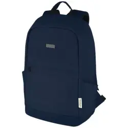 Joey 15,6-calowy plecak na laptopa z płótna z recyklingu z certyfikatem GRS o pojemności 18 l kolor niebieski