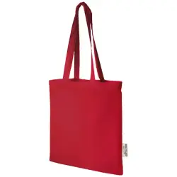 Madras torba na zakupy z bawełny z recyklingu o gramaturze 140 g/m2 i pojemności 7 l kolor czerwony