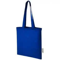 Madras torba na zakupy z bawełny z recyklingu o gramaturze 140 g/m2 i pojemności 7 l kolor niebieski