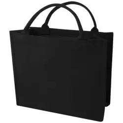 Page torba na zakupy z materiału z recyklingu o gramaturze 500 g/m² kolor czarny