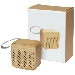 Bambusowy głośnik Bluetooth® Arcana - kolor piasek pustyni